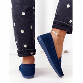 Mocasines Mujer Ante Big Star HH274663 Azul Marino 4