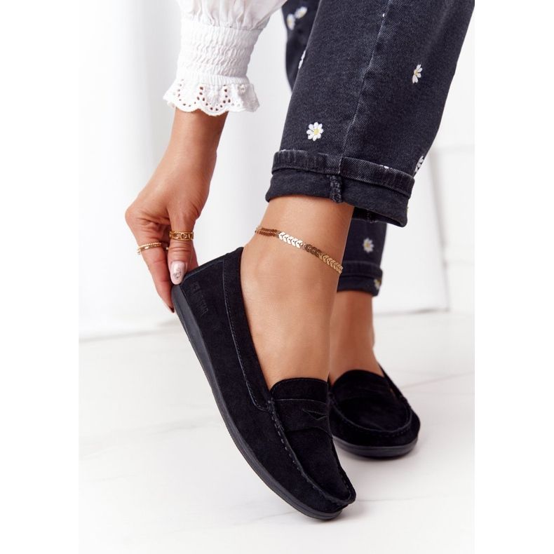 Mocasines Mujer Ante Big Star HH274662 Negro 2 Mocasines Mujer Ante Big Star HH274662 Negro 2