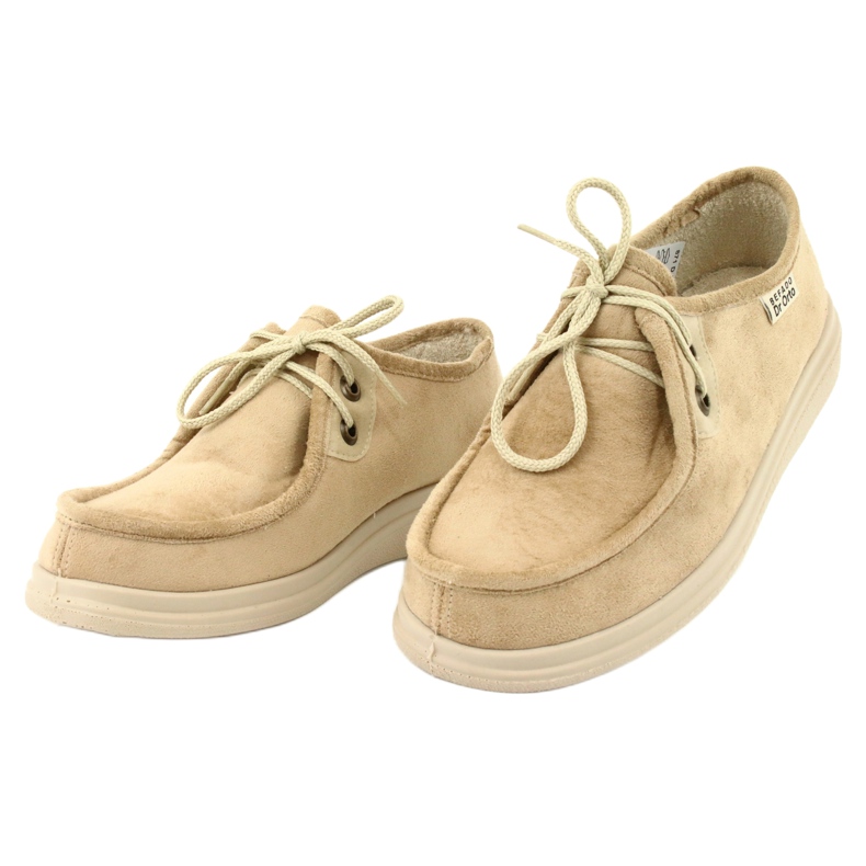 Zapatos de mujer befado pu 871D007 beige 3
