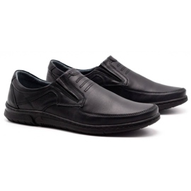 Olivier Zapatos sin cordones para hombre 7053 negro 3