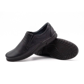 Olivier Zapatos sin cordones para hombre 7053 negro 4