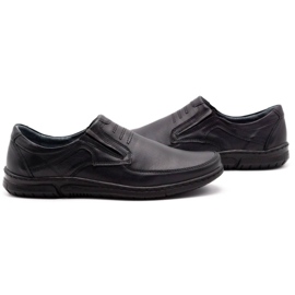 Olivier Zapatos sin cordones para hombre 7053 negro 6