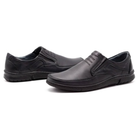 Olivier Zapatos sin cordones para hombre 7053 negro 7