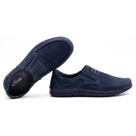 Olivier Zapatos sin cordones 7053 azul marino para hombre 2