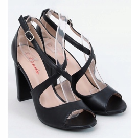 Sandalias de tacón negras S-837 Black negro 2