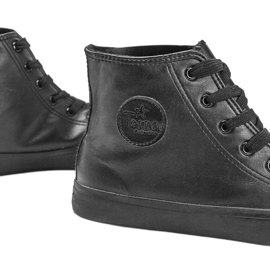 Zapatillas negras de hombre Quatros negro 2