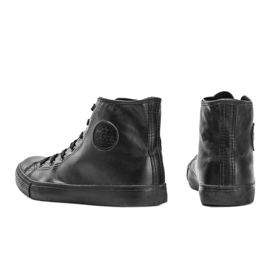 Zapatillas negras de hombre Quatros negro 3