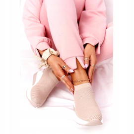 Zapatillas de deporte caladas Slip-On Wedge Beige HO248 Harmony 1