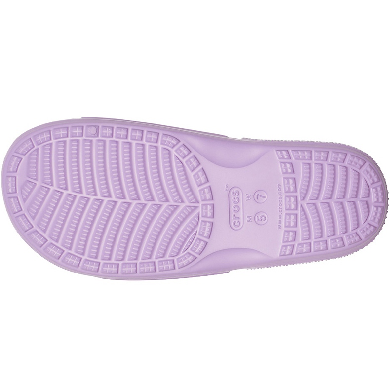 Pantuflas Crocs Classic Slide de mujer violeta 206121 5PR púrpura 3