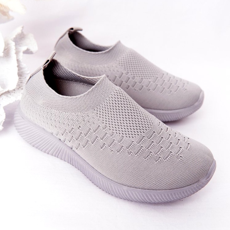 EVE Zapatos deportivos para niños Slip-On Grey School Trip gris 2
