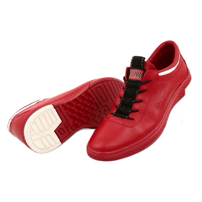 Polbut Zapato casual piel hombre K23 rojo 3