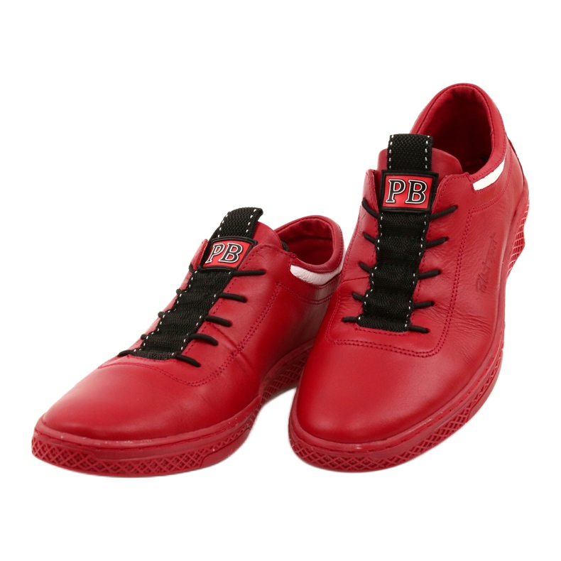 Polbut Zapato casual piel hombre K23 rojo 2