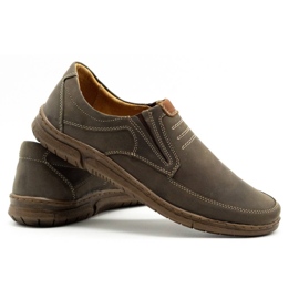 Olivier Zapatos sin cordones para hombre 7053 marrón 5