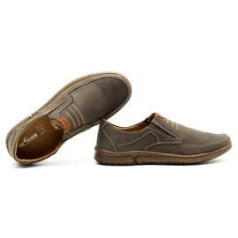 Olivier Zapatos sin cordones para hombre 7053 marrón 1