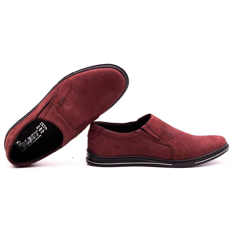 Polbut Zapatos piel hombre 334 burdeos rojo 2