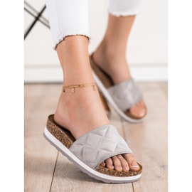 Comer Zapatillas cómodas en la plataforma gris 3