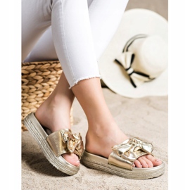 Zapatillas doradas VINCEZA de moda dorado 3