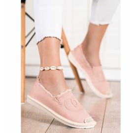 SHELOVET Alpargatas Textiles rosa 2
