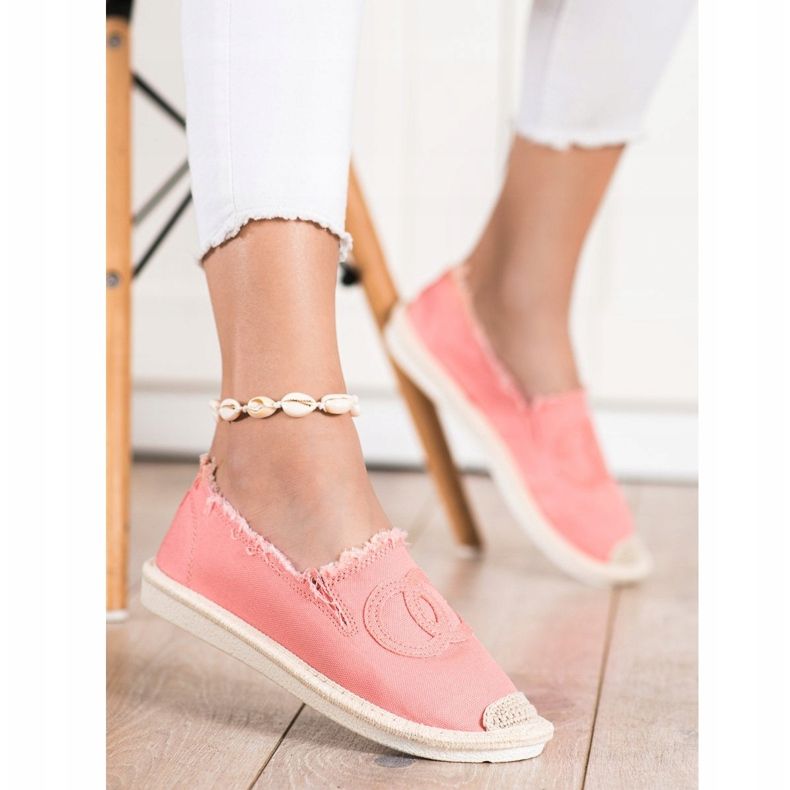 SHELOVET Alpargatas Textiles rosa 2