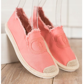 SHELOVET Alpargatas Textiles rosa 1