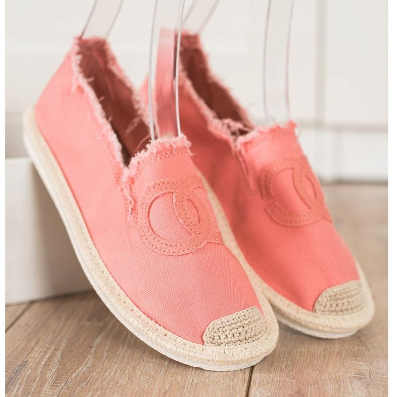 SHELOVET Alpargatas Textiles rosa 1