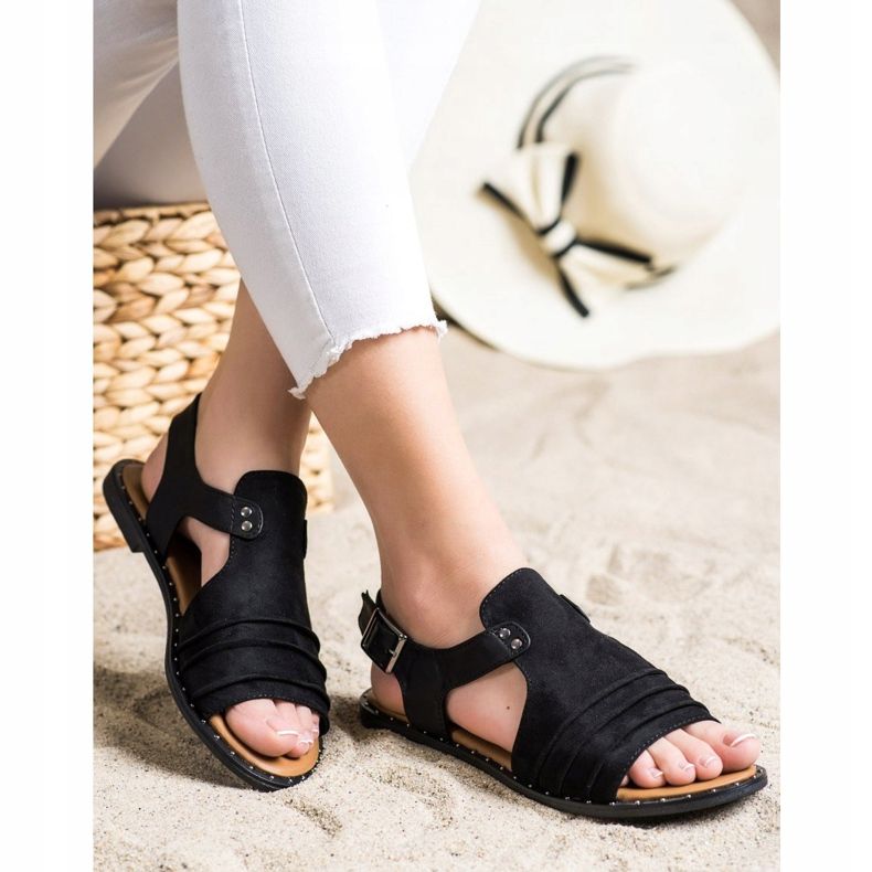 Sandalias VINCEZA cerradas negro 2