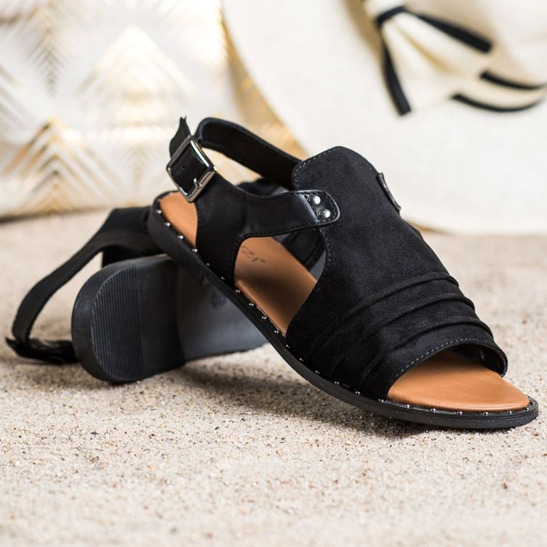 Sandalias VINCEZA cerradas negro 1