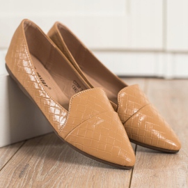 Seastar Bailarinas de moda con cuero ecológico marrón 2 Seastar Bailarinas de moda con cuero ecológico marrón 2