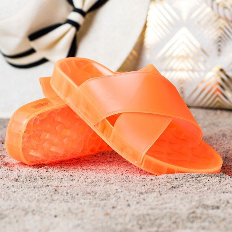 SHELOVET Zapatillas de goma de moda naranja 1