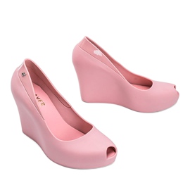 Pink melissa en la cuña Nikki rosado 2