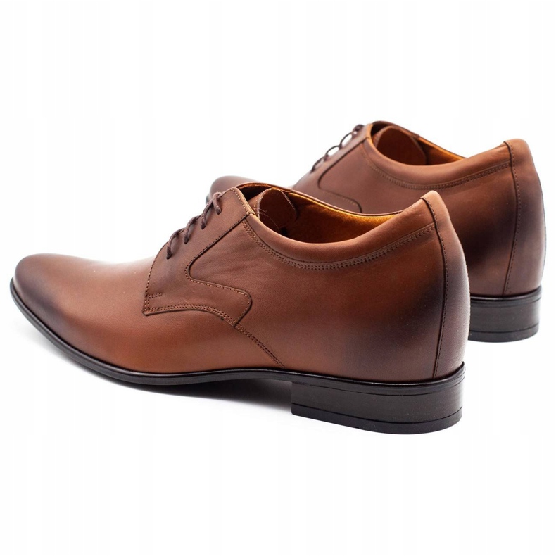 Olivier Zapatos formales de hombre P11 aumentando la cuña cubierta marrón 4