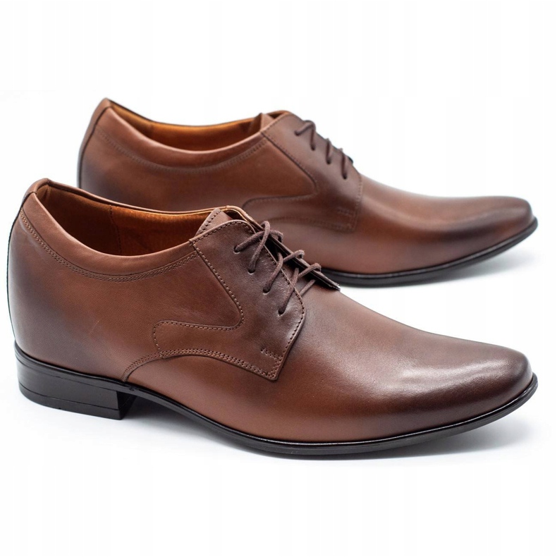 Olivier Zapatos formales de hombre P11 aumentando la cuña cubierta marrón 1