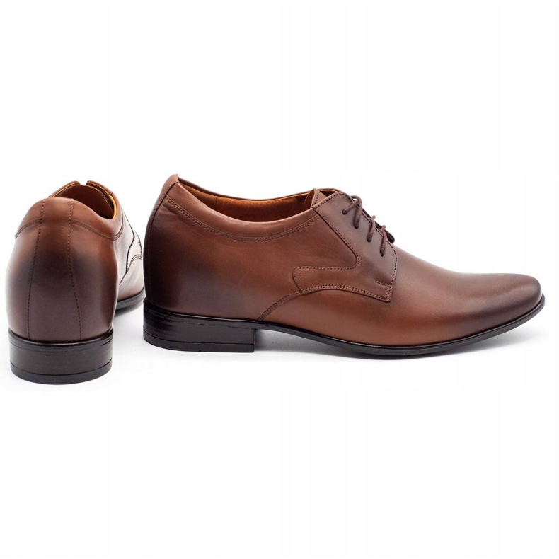 Olivier Zapatos formales de hombre P11 aumentando la cuña cubierta marrón 2