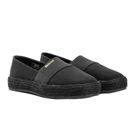 Alpargatas negras Big Star BeShi para mujer negro 3