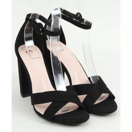 Sandalias negras en el poste TU133P Negro 1