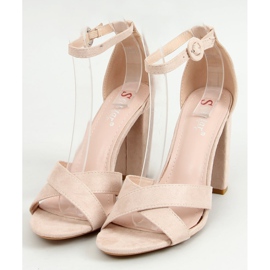 Sandalias en el poste beige TU133P Beige 1