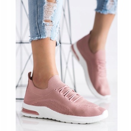 Diamantique Zapatos deportivos rosas rosado 2