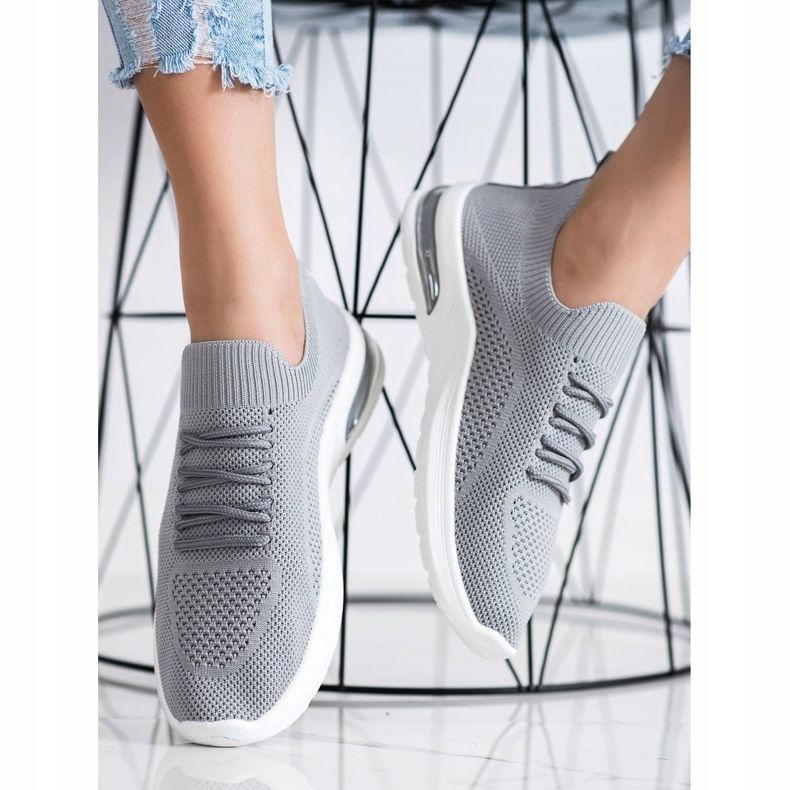 Diamantique Zapatos deportivos grises 2