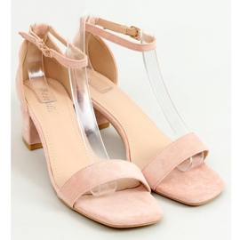 Sandalias con tacones bajos rosa X503-21SA-2 Rosa 1