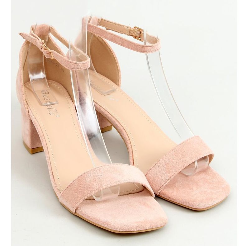 Sandalias con tacones bajos rosa X503-21SA-2 Rosa 1