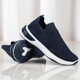 SHELOVET Zapatillas slip-on caladas azul marino azul 1