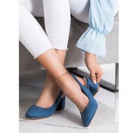 Goodin Zapatos sin cordones con talón expuesto azul 3