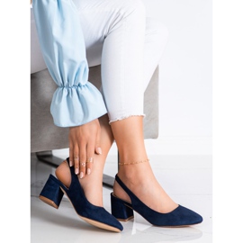 Goodin Zapatos sin cordones con talón expuesto azul marino azul 3