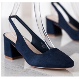 Goodin Zapatos sin cordones con talón expuesto azul marino azul 2