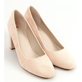 Zapatos de salón punta redonda beige LL-239P Beige 1 Zapatos de salón punta redonda beige LL-239P Beige 1