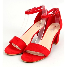 Sandalias rojas de tacón LL-210P Red rojo 1