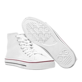 Zapatillas de hombre blancas Gin tobillo blanco 2