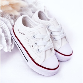 Deportivas Infantiles Con Cordones Blancos Roly-Poly 4