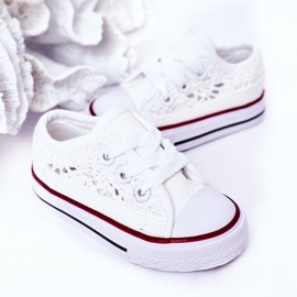 Deportivas Infantiles Con Cordones Blancos Roly-Poly 1
