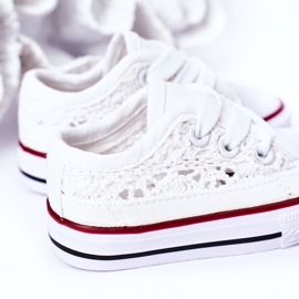 Deportivas Infantiles Con Cordones Blancos Roly-Poly 2